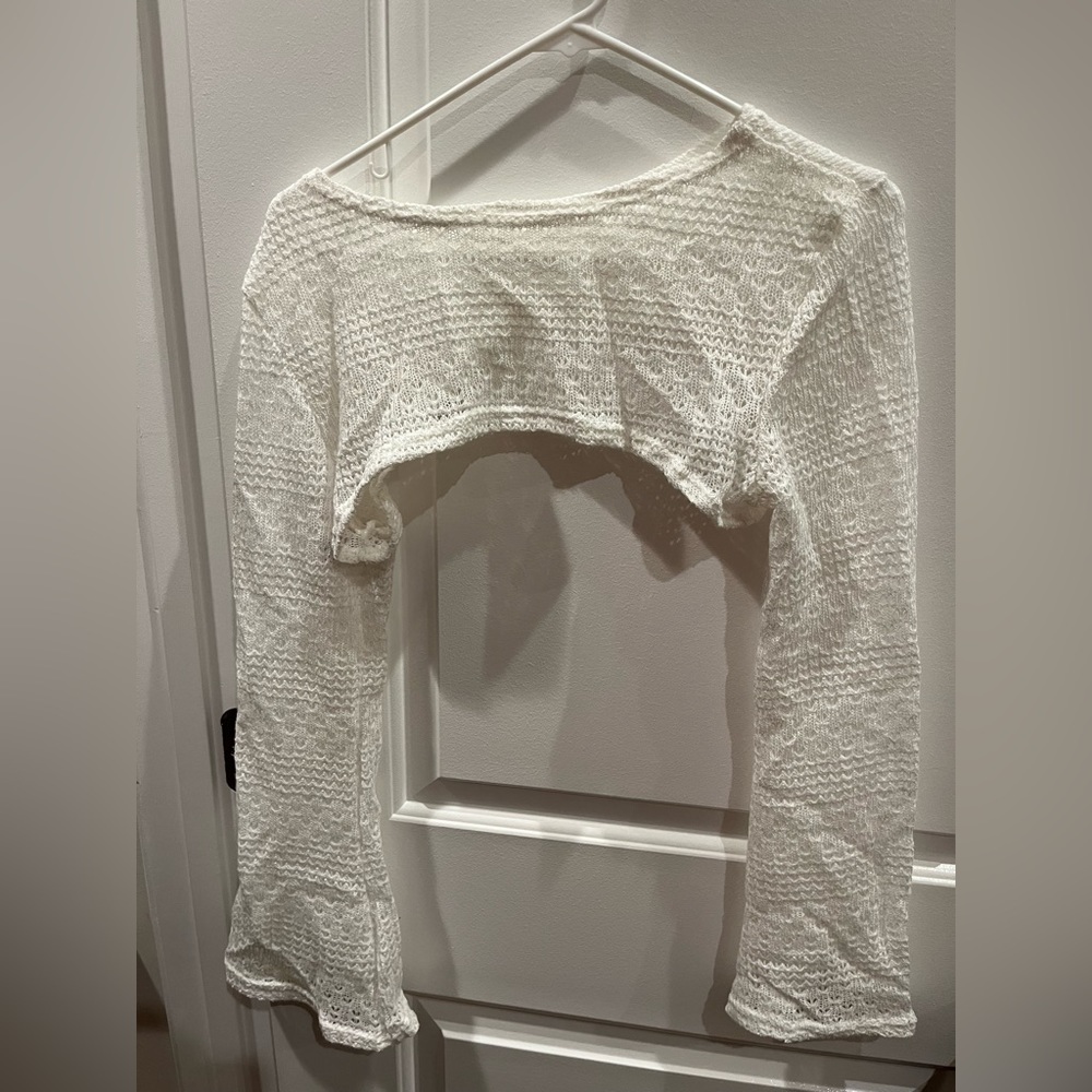New white crop top